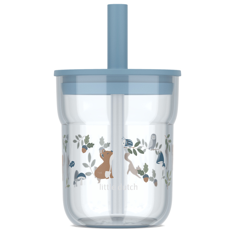 Mepal - Szklanka dziecięca ze słomką Mio 250ml Forest Friends