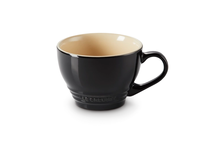 Le Creuset - kubek Cappucino czarny błyszczacy 0,4 l