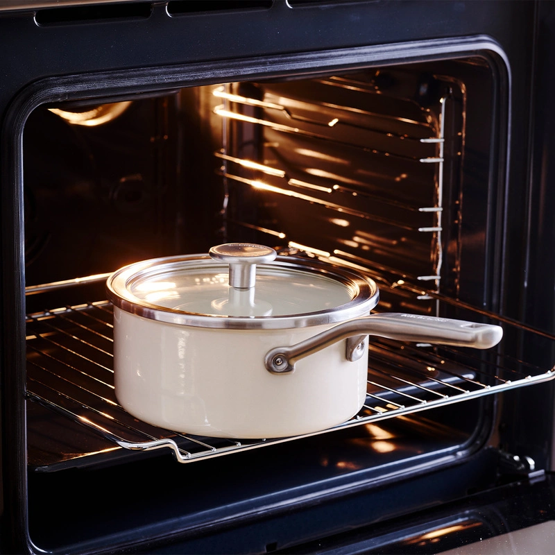 KitchenAid - Rondel emaliowany 1,3L 16 cm kremowy