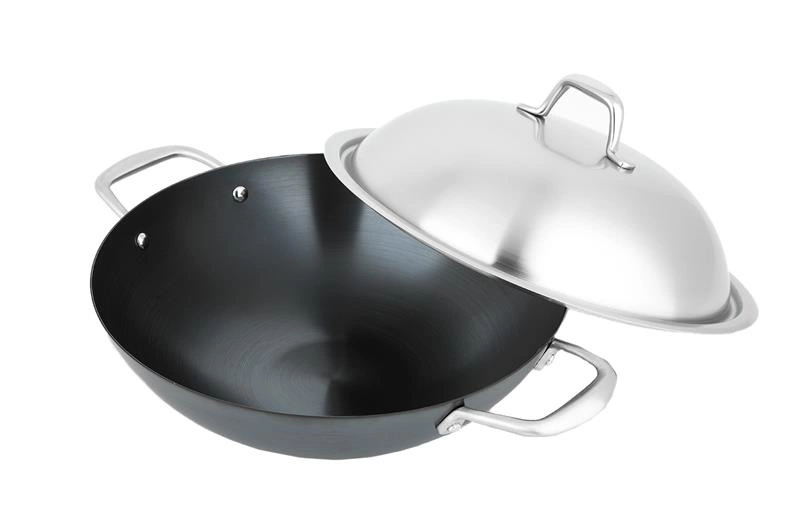 Carl Schmidt - Wok ze stalową pokrywą 32 cm Altena