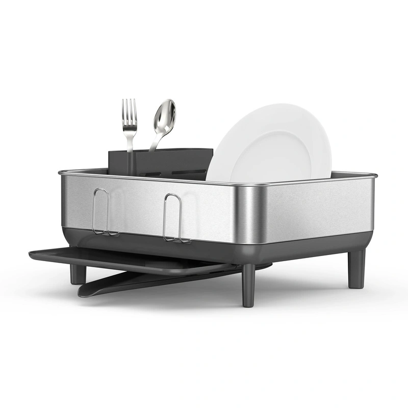 simplehuman - Ociekacz do naczyń COMPACT - stal nierdzewna