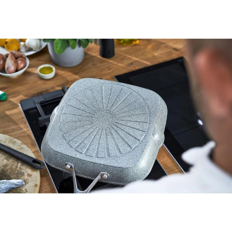 Ballarini - grillowa patelnia indukcyjna 28 cm Salina Granitium