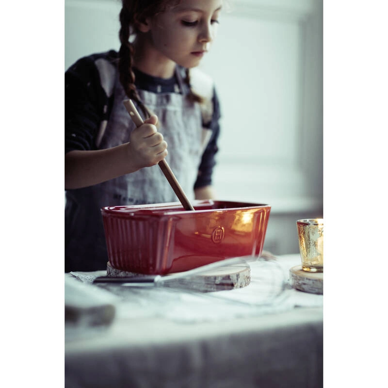 Emile Henry - Keksówka / Forma do pieczenia chleba - 31x13cm - czerwony