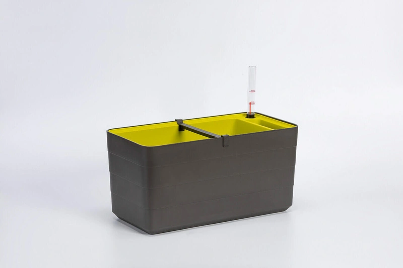 Urbalive - BERBERIS Donica samonawadniająca prostokątna 40 x 20 cm, szaro-brązowy