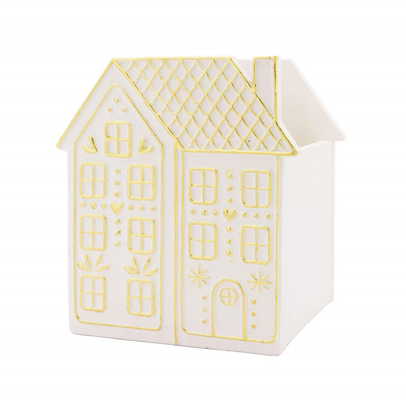 Rituali Domestici - LALINEADORO Wysoka osłonka na doniczkę dom 15.5 x 14 x 18 cm