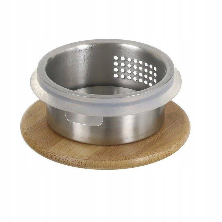 Wilmax - Dzbanek szklany do napojów 1,9 l Slim pokrywa bambusowa