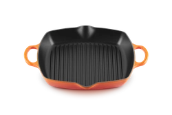 Le Creuset - patelnia żeliwna grillowa z dwoma uchwytami 30 cm Płomienna