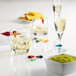 Mastrad - ZNACZNIKI SPINACZE DO SZKLANEK (12 SZTUK)kolorowe