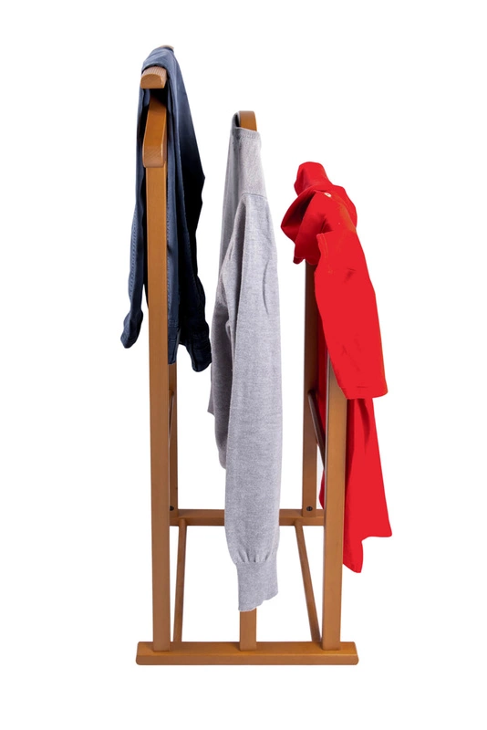 ARREDAMENTI - MAXI Stojak na koszule i garnitur - 102 x 35 cm, Brązowy