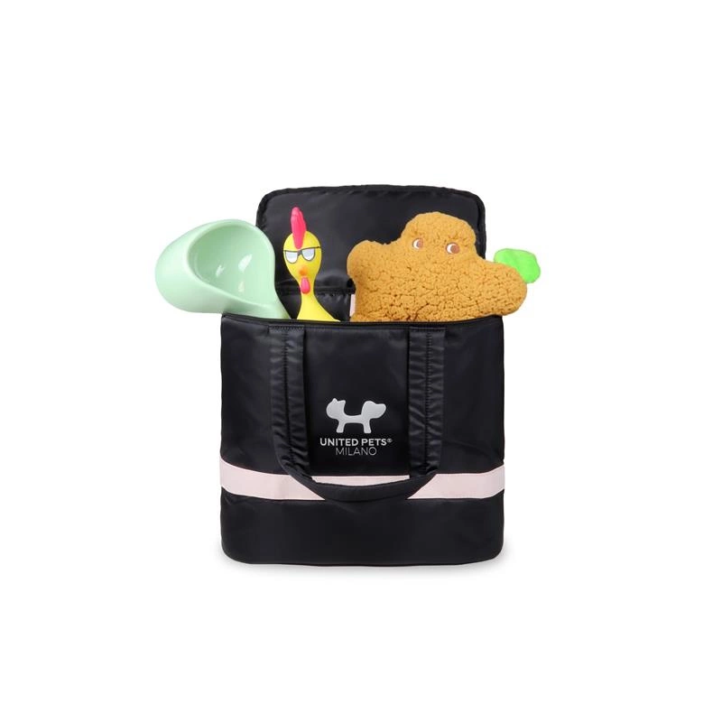 United Pets - Torba podróżna, czarno- różowa