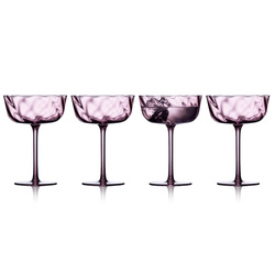 Lyngby Glas - Kieliszki do szampana Vienna 300 ml Purple 4 sztuki