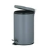 Kela - kosz otwierany pedałem, 12,0 l, szary Leandro