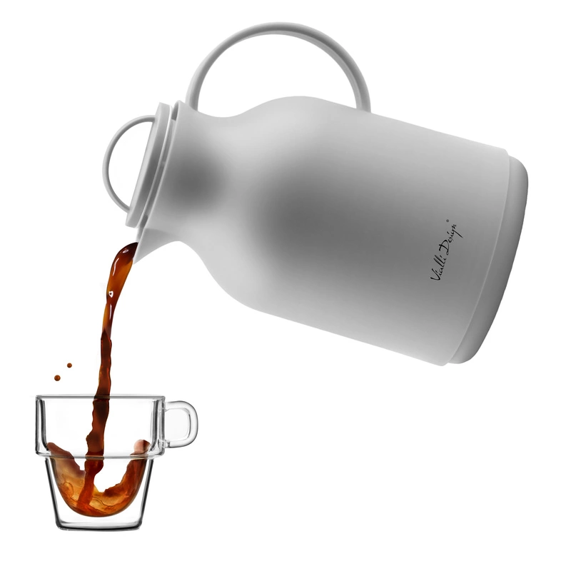 Vialli Design - Termos z wkładem szklanym 1L AMO szary