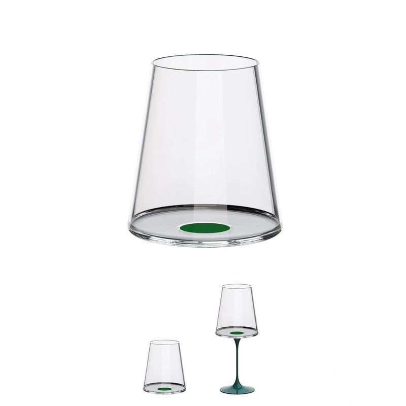 Trebonn - SplitGlass - Klieliszek do czerwonego wina zielony 2szt