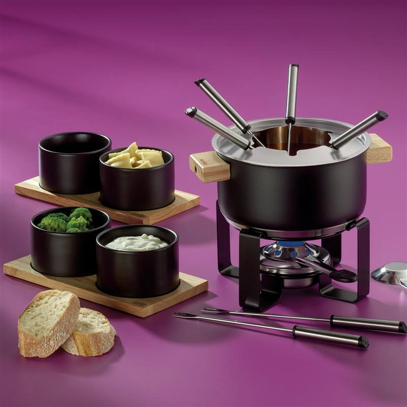 Kela - zestaw do fondue dla 6 os., 16 el., 1,6 l, śred. 18 x 19 cm Gunten