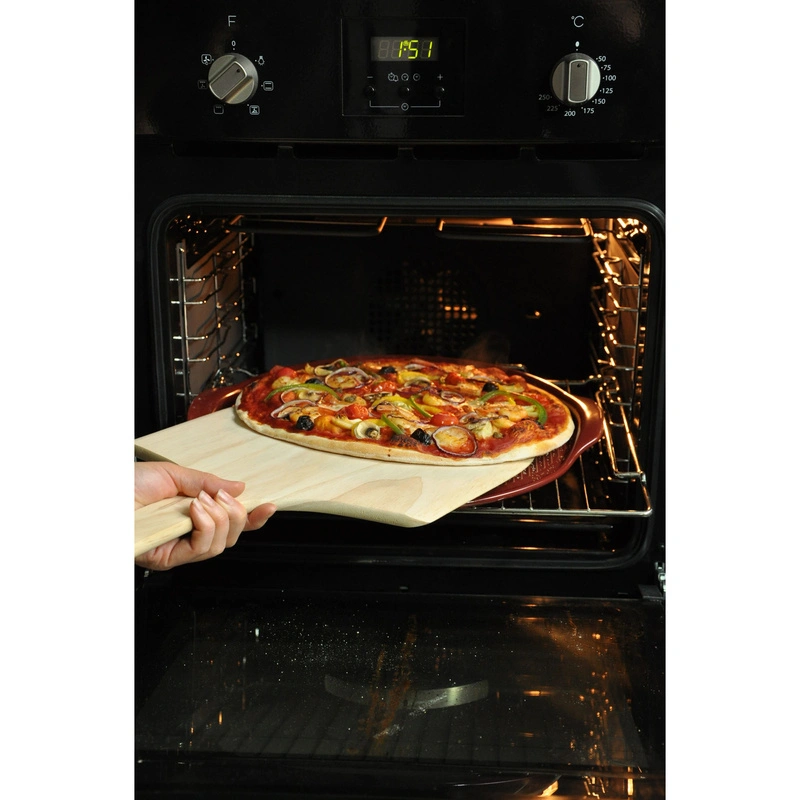 Emile Henry - Kamień do pizzy 37 CM - czerwony