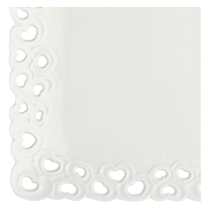 La Porcellana Bianca - zdobiona taca do serwowania 27 x 19 cm Valentino