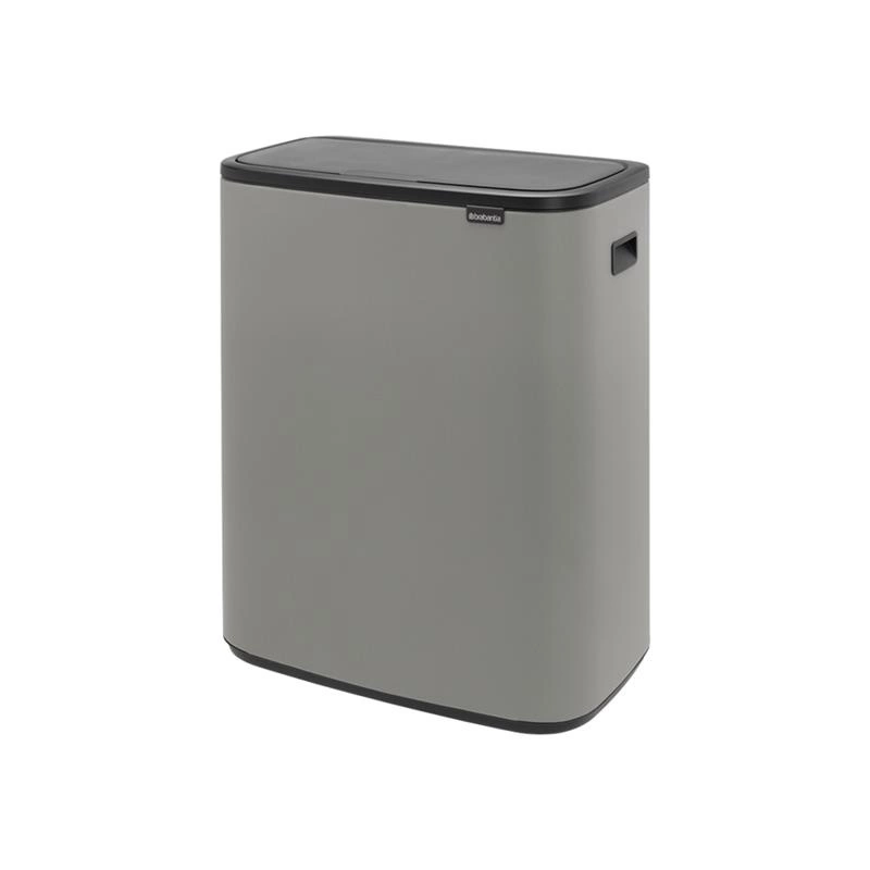 Brabantia - kosz na śmieci Bo Touch Bin 60L (2 x 30) mineralny betonowy