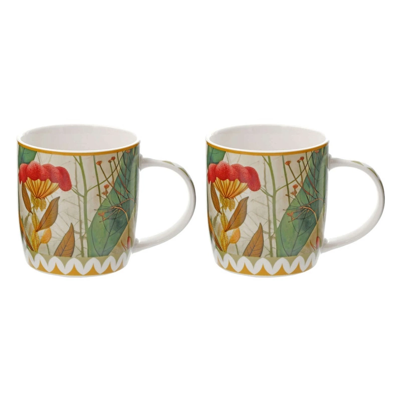 Rose&Tulipani - MIRABILIA Zestaw 2 kubków 420 ml, żółty