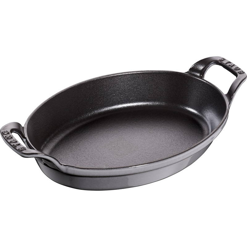 Staub - owalne naczynie 24x16 cm, szary