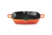 Le Creuset - patelnia żeliwna grillowa z dwoma uchwytami 30 cm Płomienna