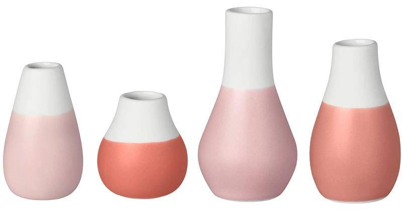 Raeder - Zestaw 4 wazoników, różowe