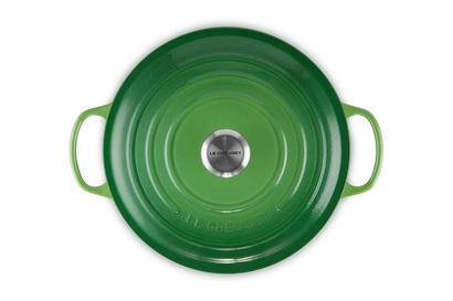 Le Creuset - garnek żeliwny emaliowany Signature 28 bamboo