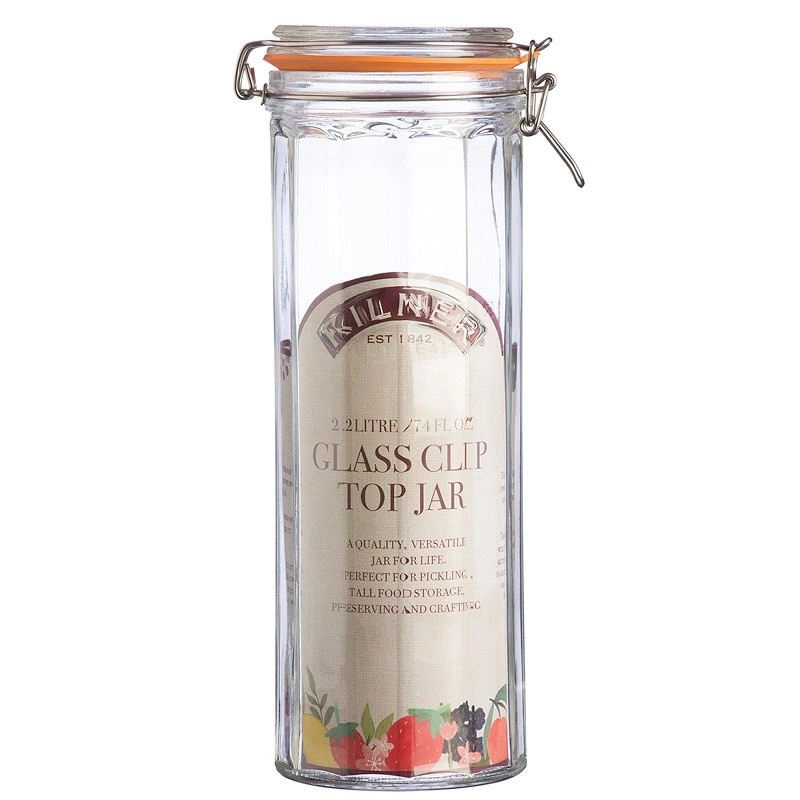 Kilner - Słoik 2,2l, Facetted Clip Top Jar