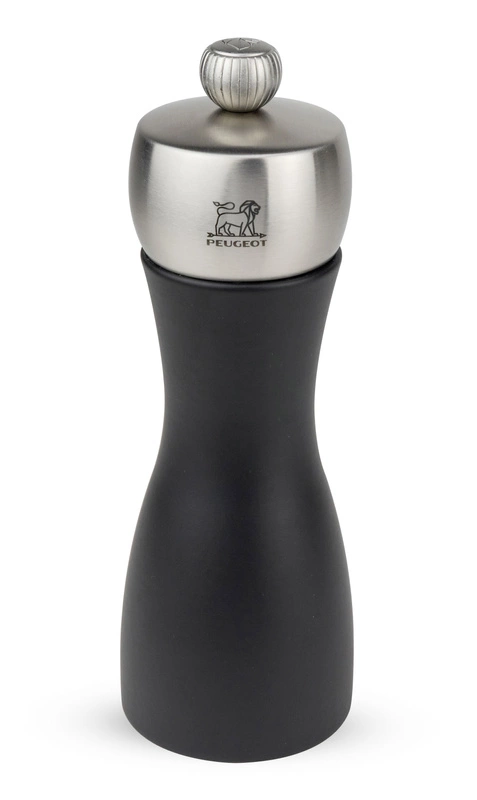 Peugeot - Młynek do soli Fidji, 15 cm czarny mat