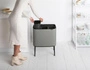 Brabantia - Kosz na śmieci Touch Bin Bo 3 x 11L Mineral Concrete Grey