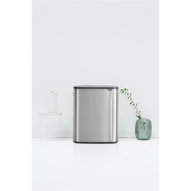 Brabantia - kosz na śmieci Bo Touch Bin 60L (2 x 30) stal matowa FPP