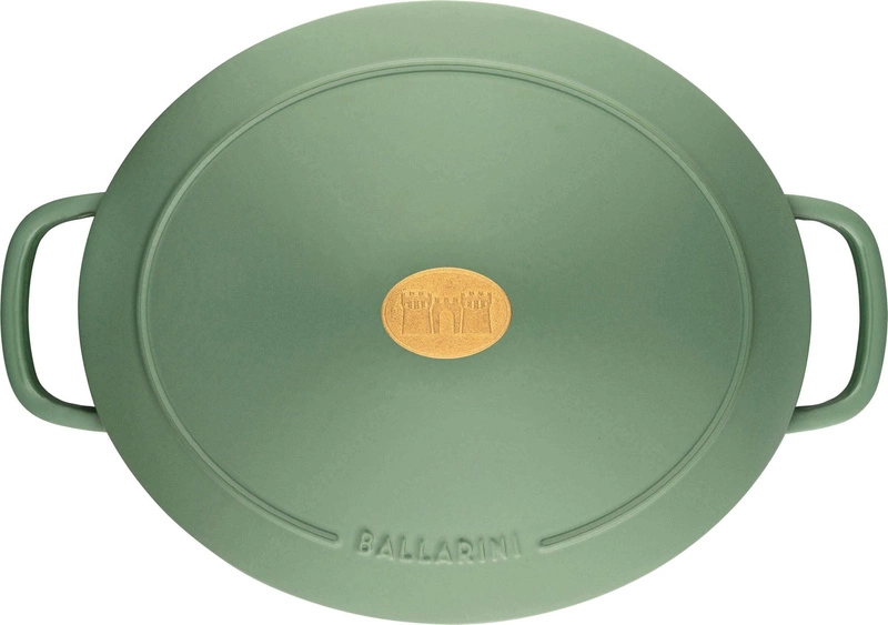 Ballarini - garnek żeliwny owalny 5.5 ltr, zielony Bellamonte