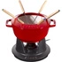 Staub - zestaw do fondue 18 cm, czerwony