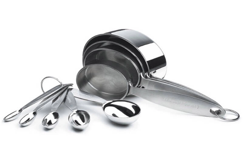 Cuisipro - Miarki stalowe kubeczki i łyżki 9 sztuk