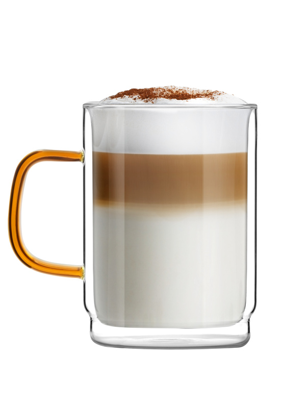 Vialli Design - Komplet 2 szklanek z podwójną ścianką Amber 350 ml