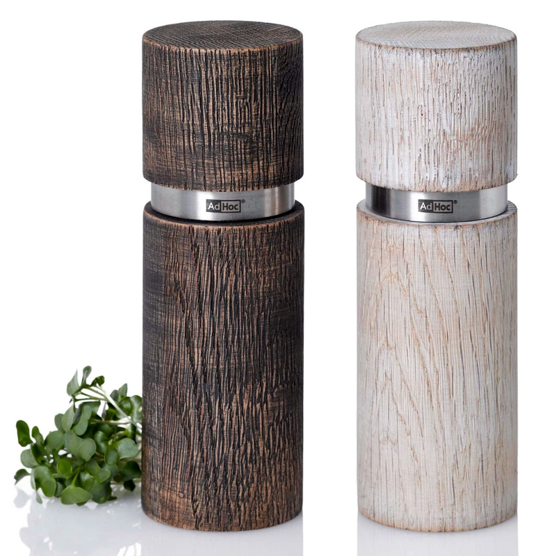 AdHoc - Młynek do pieprzu lub soli TEXTURA ANTIQUE biały