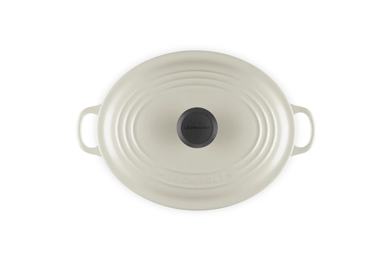 Le Creuset - brytfanna żeliwna Signature z fenolowym uchwytem 27 cm 4,1 l creme