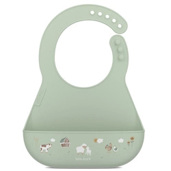 Mepal - Śliniak silikonowy z kieszonką Mio Little Farm