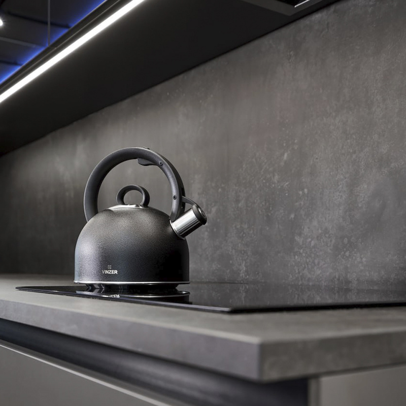 Vinzer - czajnik stalowy Nero 2.5l
