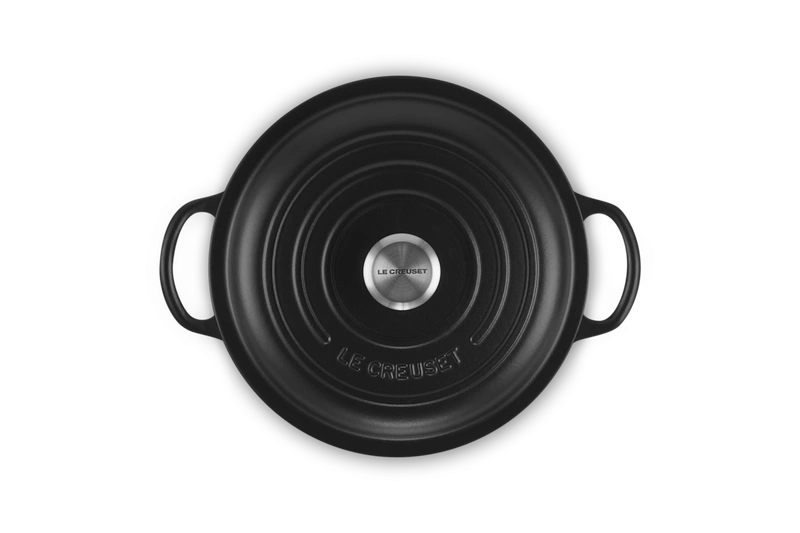 Le Creuset - garnek żeliwny do gulaszu 2,2 l 22 cm czarny