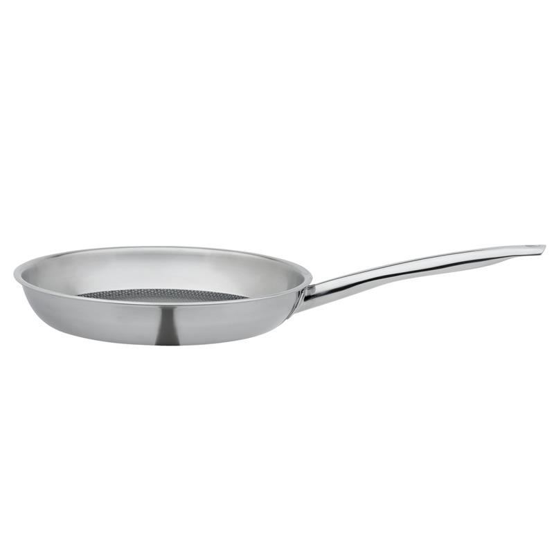 Spring - patelnia z powłoką nieprzywierającą, śred. 24 cm, stal nierdzewna 18/0 VULCANO CUT RESIST CLASSIC
