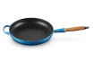 Le Creuset - patelnia żeliwna z drewnianym uchwytem 26 cm Azure