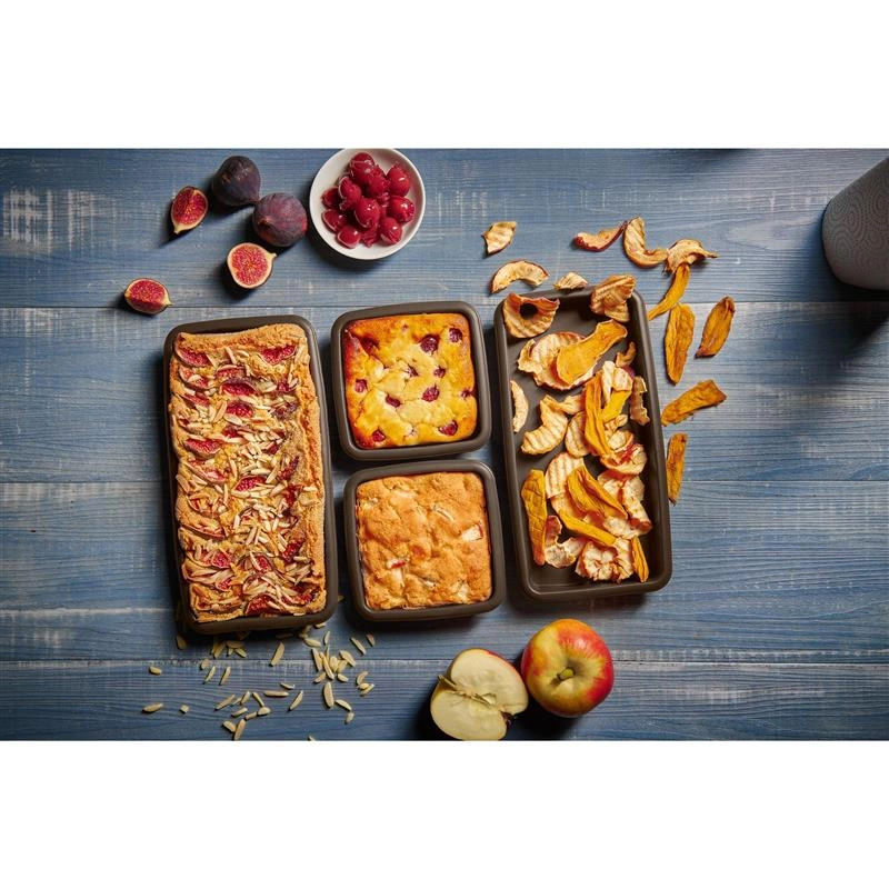 Lurch - silikonowe tacki do pieczenia, 4 szt., 11 x 11 cm (2 szt.), 24 x 11 cm (2 szt.) FlexiForm