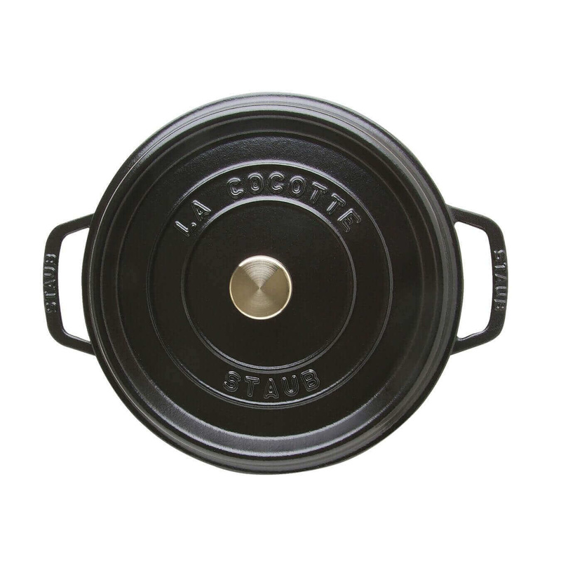 Staub - Garnek żeliwny okrągły wysoki - 4.8 ltr, Czarny