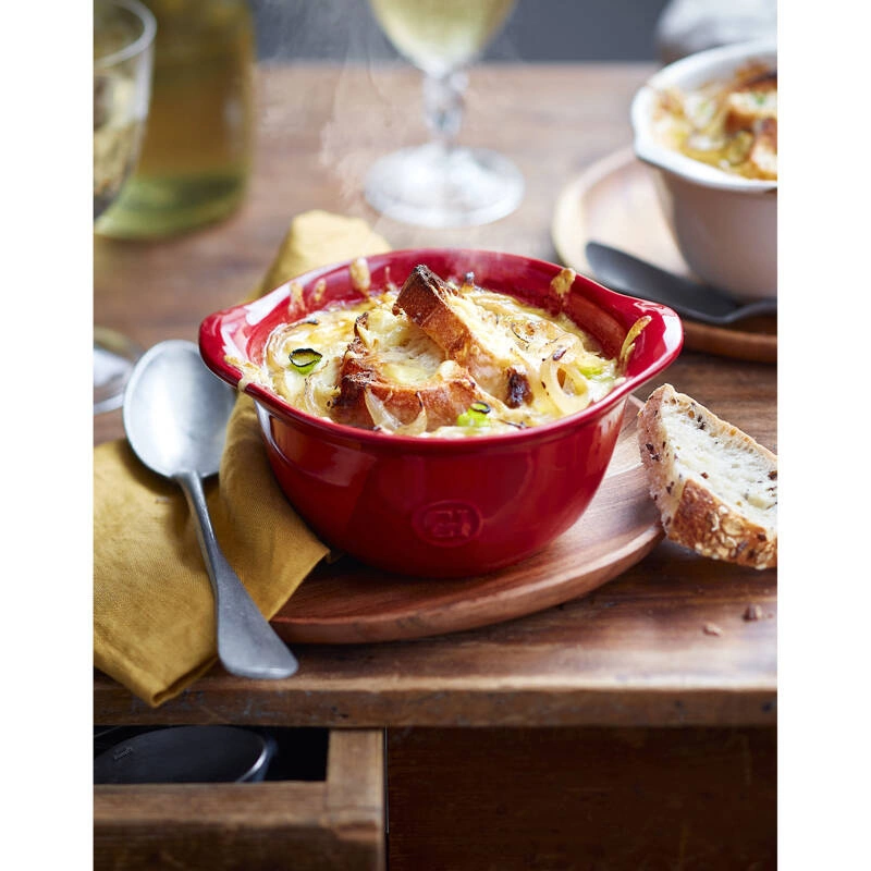 Emile Henry - Gratin miseczka do zapiekania- czerwony