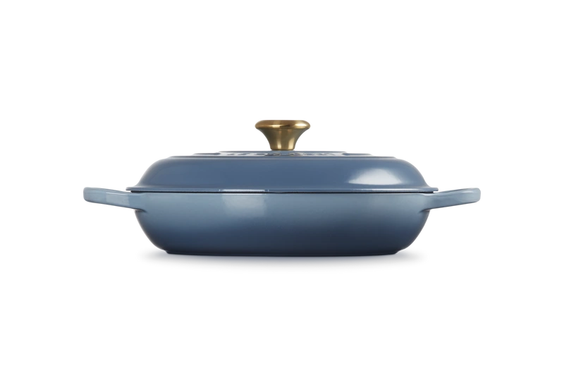 Le Creuset - garnek patelnia Gourmet Signature 30 cm 3,5 l chambray