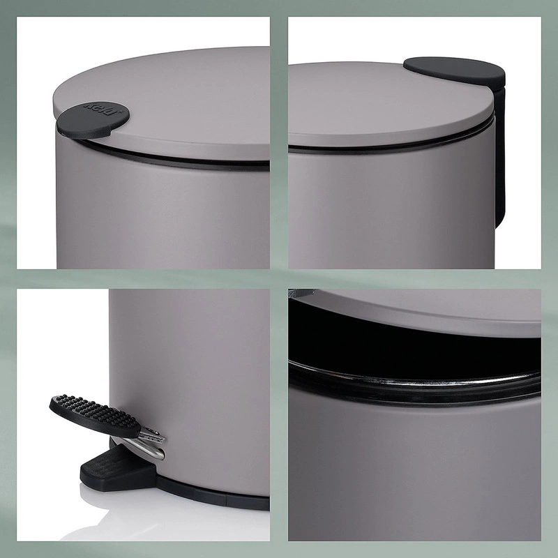 Kela - Kosz na śmieci 5l jasnoszary Mats