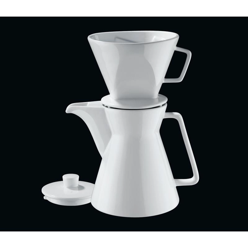 Cilio - dzbanek z filtrem do kawy, 1,0 l, śred. 14x18 cm, biały Vienna