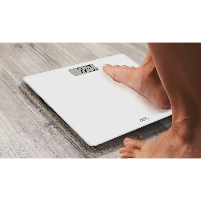 ADE - waga łazienkowa, do 180 kg, 30 x 30 cm, biała