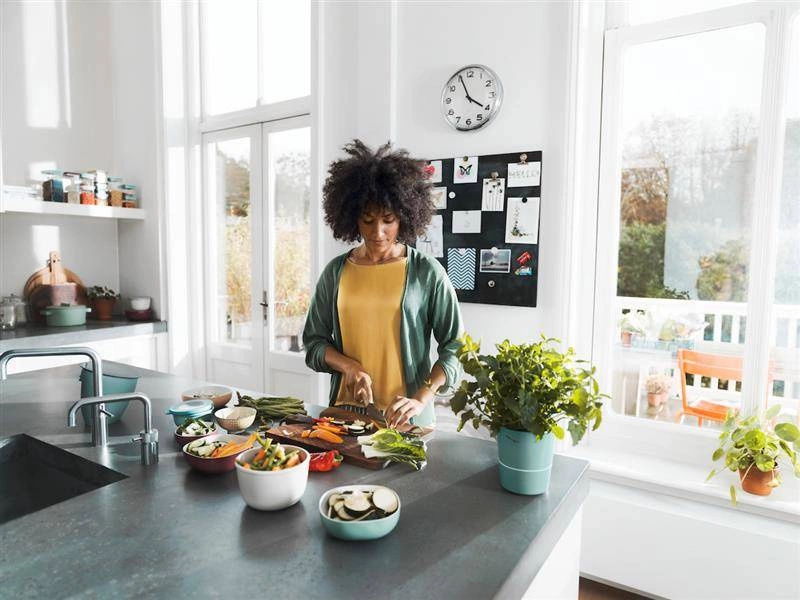 Mepal - Doniczka na zioła podwójna Hydro Herb Nordic Green